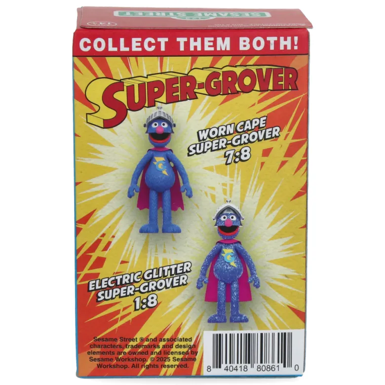 Super Grover (w/CHASE) - Sesame Street ReAction Figures