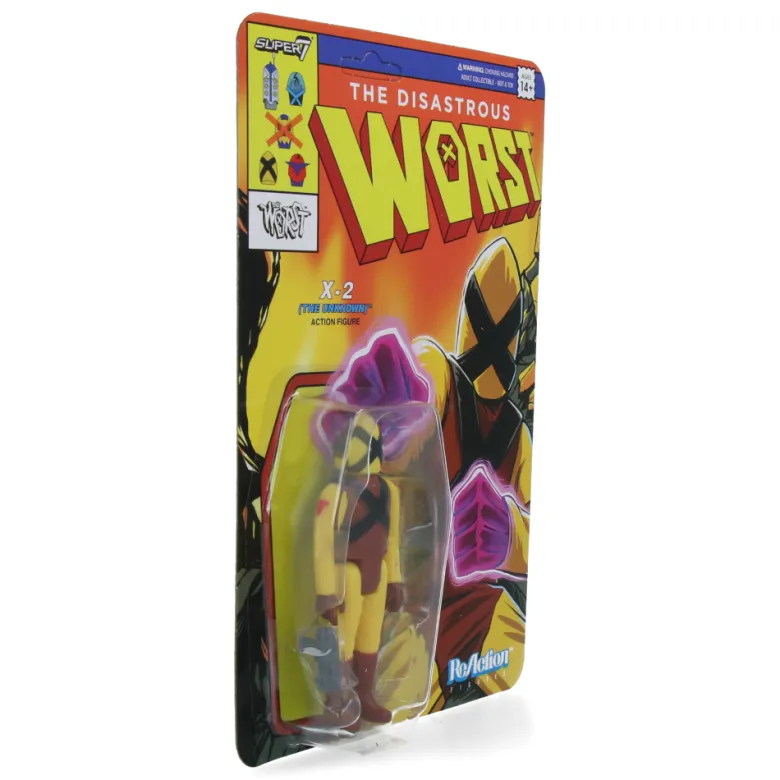 X2 (The Unknown) - The Worst (Mutant Team) - ReAction Figures Wave 5